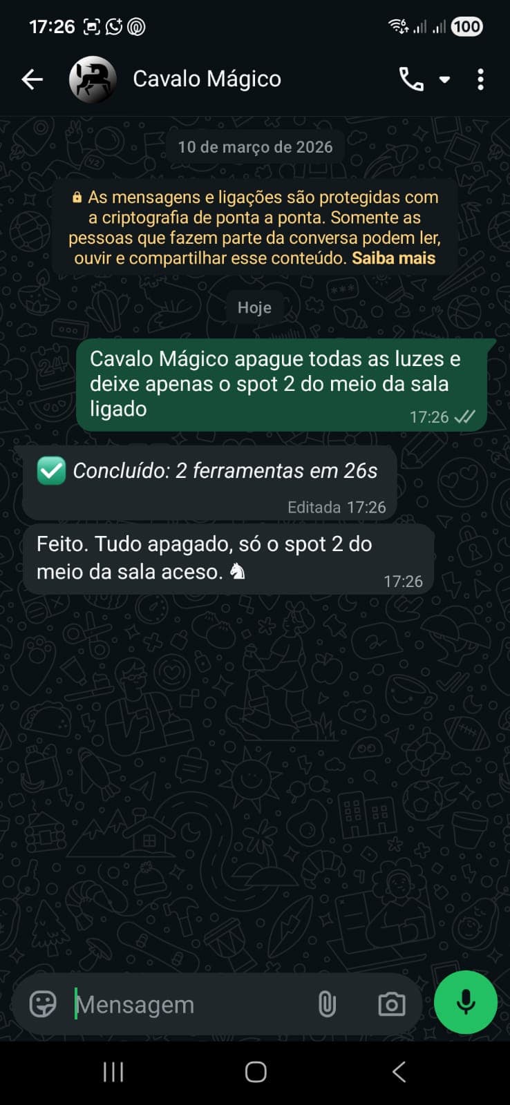 Executado em 26s